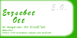 erzsebet ott business card